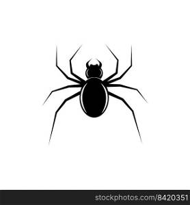Spider icon logo vector illustration