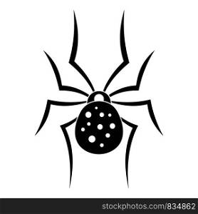 Spider icon. Simple illustration of spider vector icon for web design isolated on white background. Spider icon, simple style