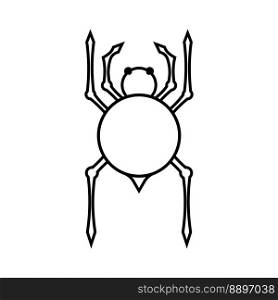 Spider icon vector illustration design template.