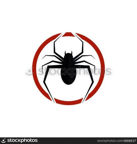 spider ilustration logo vector template