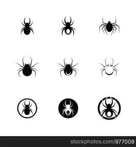 spider ilustration logo vector template