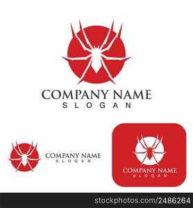 Spider logo and symbol vector template elements