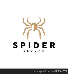 Spider Logo, Insect Animal Vector, Premium Vintage Design, Icon Template Symbol