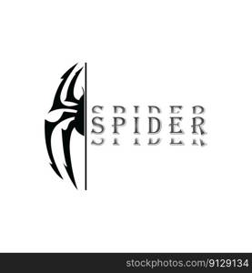 spider logo vector and illustration template design