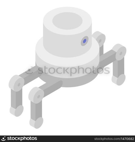 Spider robot icon. Isometric of spider robot vector icon for web design isolated on white background. Spider robot icon, isometric style