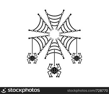 spider technology logo vector icon illustration template