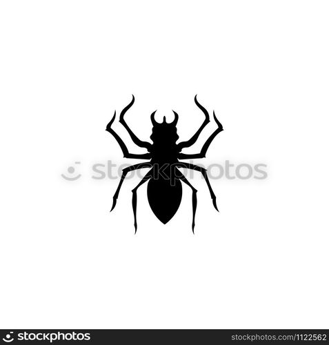 Spider vector and insect animal design logo