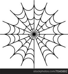 Spider Web Icon Design Vector Art Illustration