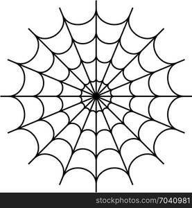 Spider Web Icon Design Vector Art Illustration