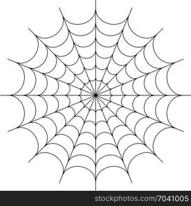 Spider Web Icon Design Vector Art Illustration