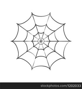 spider web ilustration logo vector template