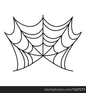 Spider web trap icon. Outline spider web trap vector icon for web design isolated on white background. Spider web trap icon, outline style