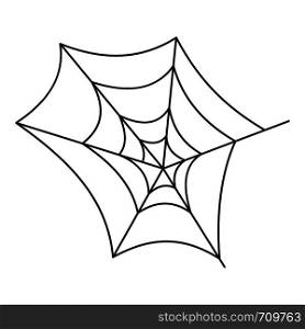 Spiderweb icon. Outline illustration of spiderweb vector icon for web. Spiderweb icon, outline style