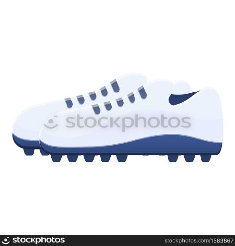 Spikes football boots icon. Cartoon of spikes football boots vector icon for web design isolated on white background. Spikes football boots icon, cartoon style