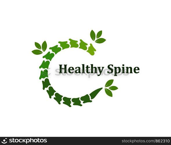 Spine diagnostics logo icon template vector illustration design