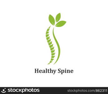 Spine diagnostics logo icon template vector illustration design