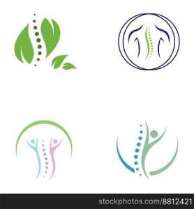 Spine diagnostics symbol logo template vector illustration design 