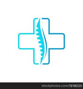 spine health logo template vector icon