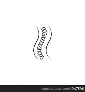 Spine icon vector illustration logo design.