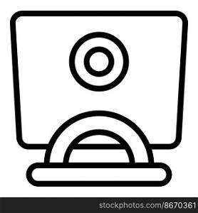 Spine laptop stand icon outline vector. Computer adjustable. Best work. Spine laptop stand icon outline vector. Computer adjustable