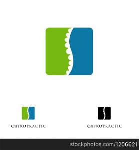 Spine logo design concept related to chiropractic