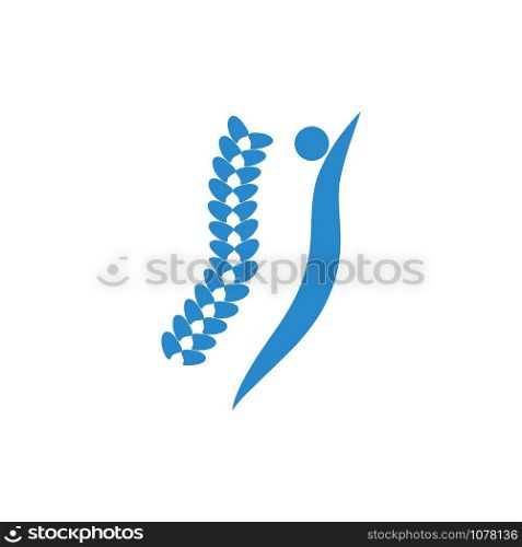 Spine logo diagnostics symbol design
