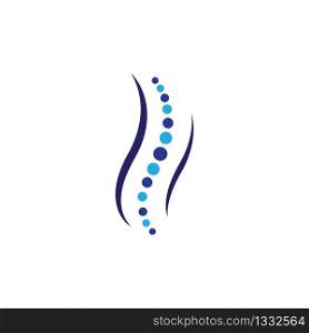 Spine logo template vector icon illustration