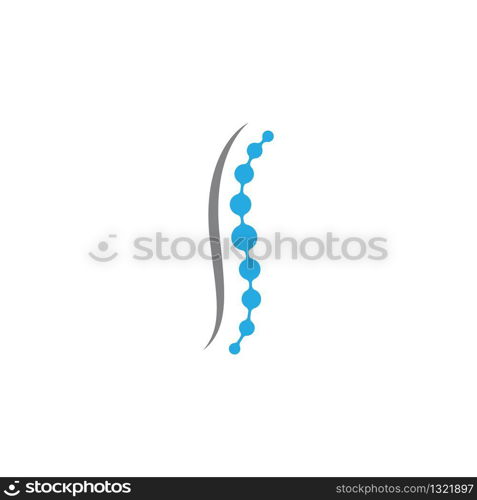 Spine logo template vector icon illustration design