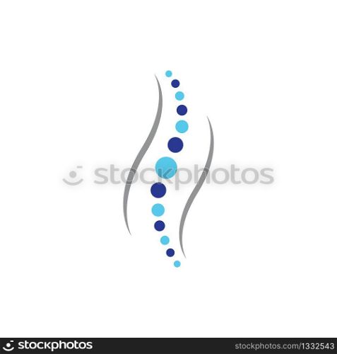 Spine logo template vector icon illustration design