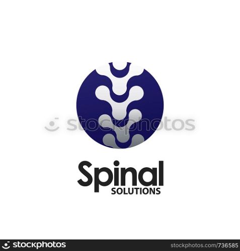Spine medical logo. Medicine and anatomy, spinal,backbone and scoliosis