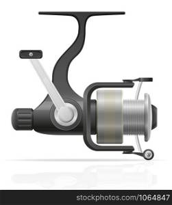 spinning reel for fishing vector illustration isolated on white background