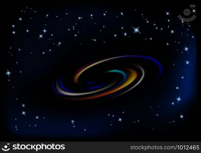 spiral abstract galaxy. abstract background with a stars