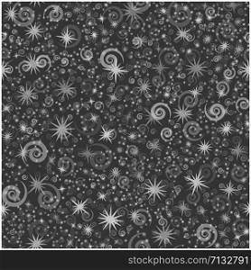 Spiral and stars Abstract Seamless Pattern Background. For fabric, baby clothes, background, textile, wrapping paper and other decoration. Repeating editable vector pattern. EPS 10. Spiral and stars Abstract Seamless Pattern Background. For fabric, baby clothes, background, textile, wrapping paper and other decoration. Vector seamless pattern EPS 10