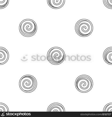 Spiral cake icon. Outline illustration of spiral cake vector icon for web design isolated on white background. Spiral cake icon, outline style