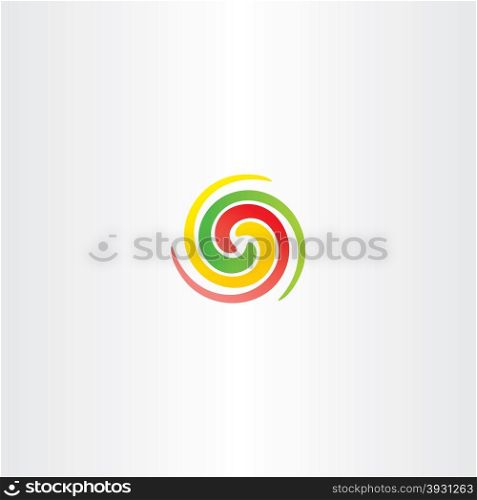 spiral circle colorful business abstract logo icon design