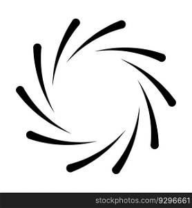 spiral circle icon vector template illustration logo design