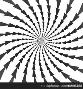 Spiral circle pattern. Magic concept abstract vector background illustration