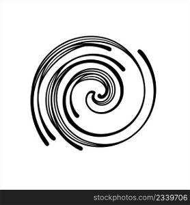 Spiral Design, Spiral Vector Art Illustration