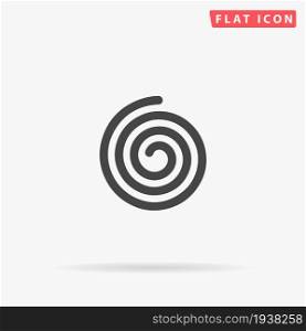Spiral flat vector icon. Hand drawn style design illustrations.. Spiral flat vector icon. Hand drawn style design illustrations