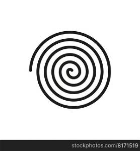 Spiral icon in line art style. Art fractal. Design element. Vector illustration. EPS 10.. Spiral icon in line art style. Art fractal. Design element. Vector illustration.