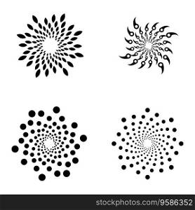 spiral icon vector template illustration logo design