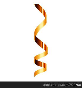 Spiral serpentine icon. Realistic illustration of spiral serpentine vector icon for web design isolated on white background. Spiral serpentine icon, realistic style