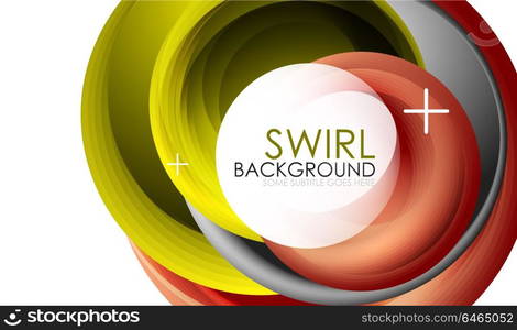 Spiral swirl flowing lines 3d vector abstract background. Spiral swirl flowing lines 3d vector abstract background. Vector illustration