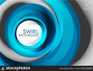 Spiral swirl flowing lines 3d vector abstract digital motion background design. Rotating concept. Spiral swirl flowing lines 3d vector abstract digital motion background design. Rotating concept. Vector illustration