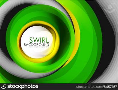 Spiral swirl flowing lines 3d vector abstract digital motion background design. Rotating concept. Spiral swirl flowing lines 3d vector abstract digital motion background design. Rotating concept. Vector illustration