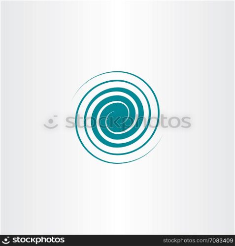 spiral swirl vector icon wave