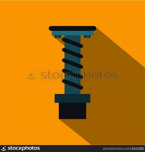 Spiral tool icon. Flat illustration of spica vector icon for web. Spiral tool icon, flat style