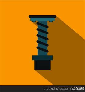 Spiral tool icon. Flat illustration of spica vector icon for web. Spiral tool icon, flat style