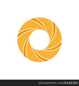 Spiral unusual orange logo. Vector illustration. EPS 10. stock image.. Spiral unusual orange logo. Vector illustration. EPS 10.