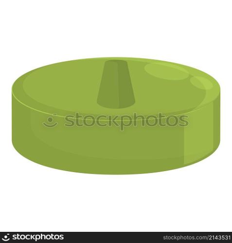 Spirulina pill icon cartoon vector. Alga plant. Algae food. Spirulina pill icon cartoon vector. Alga plant